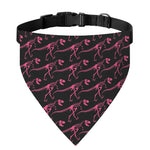 Pink Tyrannosaurus Fossil Pattern Print Over The Collar Dog Bandana