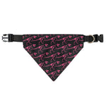 Pink Tyrannosaurus Fossil Pattern Print Over The Collar Dog Bandana