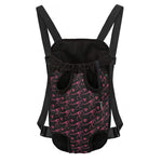 Pink Tyrannosaurus Fossil Pattern Print Pet Carrier Backpack