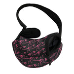 Pink Tyrannosaurus Fossil Pattern Print Pet Sling Carrier