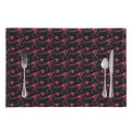 Pink Tyrannosaurus Fossil Pattern Print Placemat