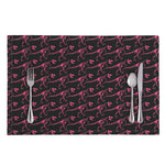 Pink Tyrannosaurus Fossil Pattern Print Placemat