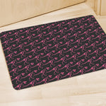 Pink Tyrannosaurus Fossil Pattern Print Polyester Doormat