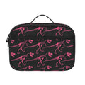 Pink Tyrannosaurus Fossil Pattern Print Portable Lunch Bag