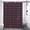 Pink Tyrannosaurus Fossil Pattern Print Premium Shower Curtain