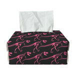 Pink Tyrannosaurus Fossil Pattern Print Rectangle Tissue Box Cover
