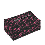 Pink Tyrannosaurus Fossil Pattern Print Rectangle Tissue Box Cover