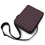 Pink Tyrannosaurus Fossil Pattern Print Rectangular Crossbody Bag