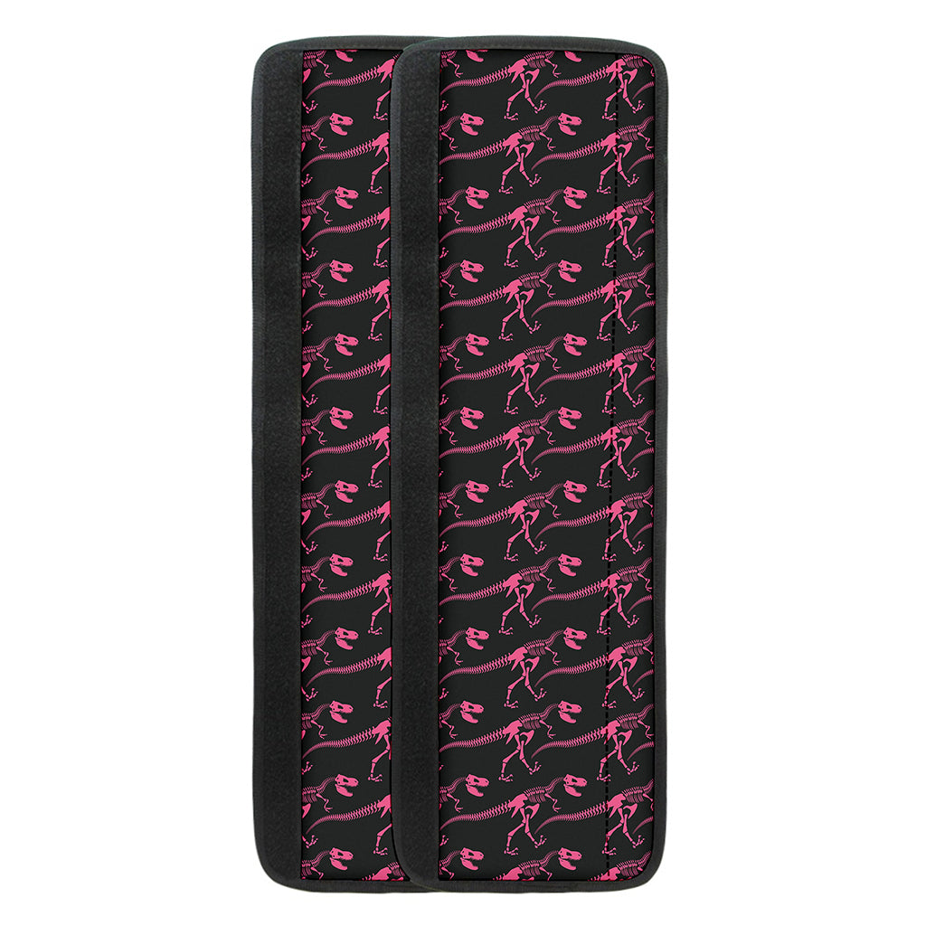 Pink Tyrannosaurus Fossil Pattern Print Refrigerator Handle Covers