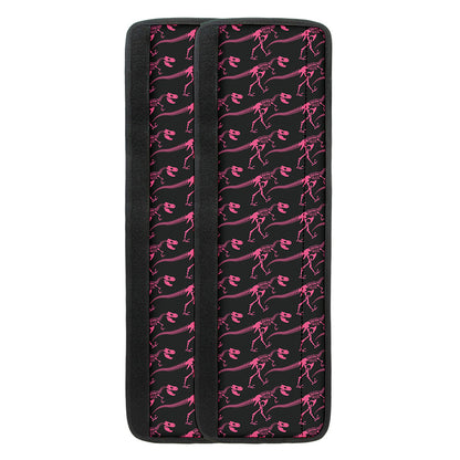 Pink Tyrannosaurus Fossil Pattern Print Refrigerator Handle Covers