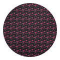 Pink Tyrannosaurus Fossil Pattern Print Round Blanket