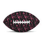 Pink Tyrannosaurus Fossil Pattern Print Rugby Ball