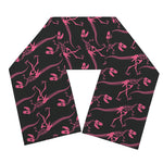 Pink Tyrannosaurus Fossil Pattern Print Scarf