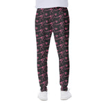 Pink Tyrannosaurus Fossil Pattern Print Scuba Joggers