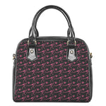 Pink Tyrannosaurus Fossil Pattern Print Shoulder Handbag