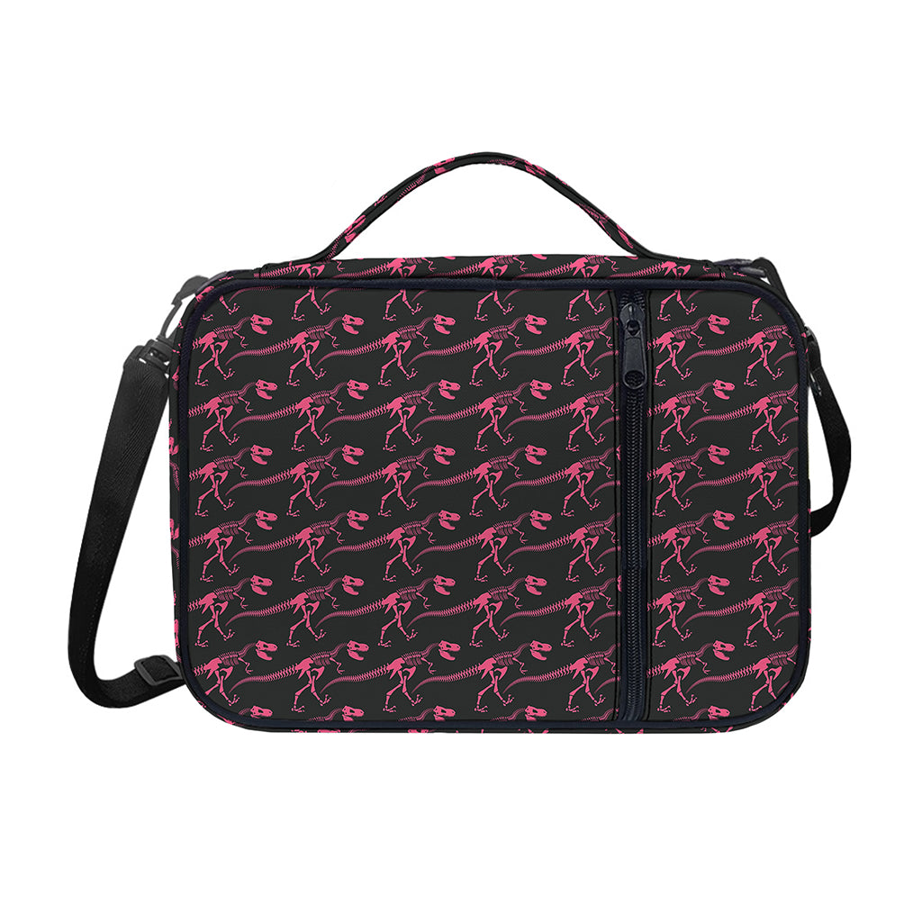Pink Tyrannosaurus Fossil Pattern Print Shoulder Strap Bible Bag