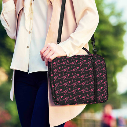 Pink Tyrannosaurus Fossil Pattern Print Shoulder Strap Bible Bag
