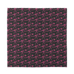 Pink Tyrannosaurus Fossil Pattern Print Silk Bandana