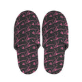 Pink Tyrannosaurus Fossil Pattern Print Slippers