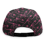 Pink Tyrannosaurus Fossil Pattern Print Snapback Cap