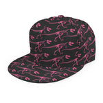 Pink Tyrannosaurus Fossil Pattern Print Snapback Cap