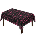 Pink Tyrannosaurus Fossil Pattern Print Tablecloth