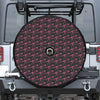 Pink Tyrannosaurus Fossil Pattern Print Tire Cover With Camera Hole