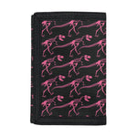 Pink Tyrannosaurus Fossil Pattern Print Trifold Wallet