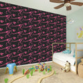 Pink Tyrannosaurus Fossil Pattern Print Wall Sticker