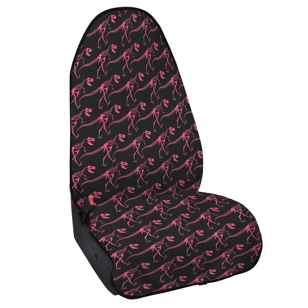 Pink Tyrannosaurus Fossil Pattern Print Waterproof Car Seat Cover