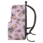 Pink Vintage Pineapple Pattern Print Backpack