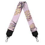 Pink Vintage Pineapple Pattern Print Bag Strap