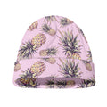 Pink Vintage Pineapple Pattern Print Beanie