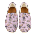 Pink Vintage Pineapple Pattern Print Casual Shoes
