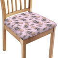 Pink Vintage Pineapple Pattern Print Chair Cushion Cover