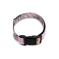 Pink Vintage Pineapple Pattern Print Dog Collar
