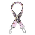 Pink Vintage Pineapple Pattern Print Dog Seat Belt