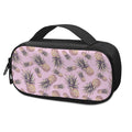 Pink Vintage Pineapple Pattern Print Portable Cooler Travel Case