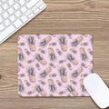 Pink Vintage Pineapple Pattern Print Mouse Pad