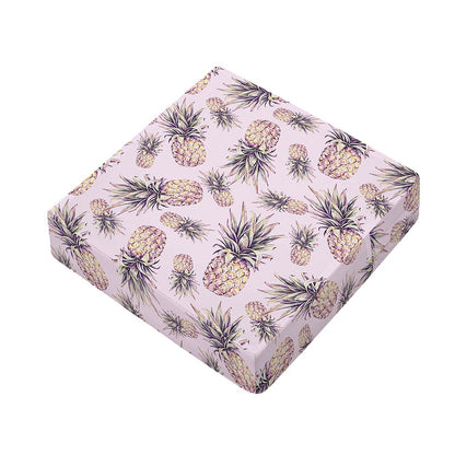 Pink Vintage Pineapple Pattern Print Outdoor Seat Cushion Cover