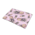 Pink Vintage Pineapple Pattern Print Pet Cooling Mat Cover