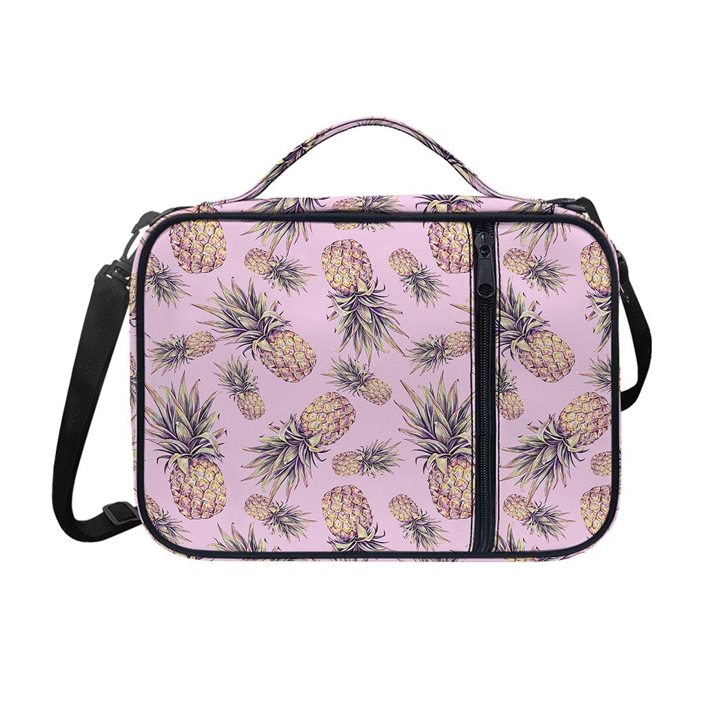 Pink Vintage Pineapple Pattern Print Shoulder Strap Bible Bag