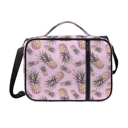 Pink Vintage Pineapple Pattern Print Shoulder Strap Bible Bag