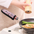 Pink Vintage Pineapple Pattern Print Skillet Handle Cover
