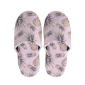 Pink Vintage Pineapple Pattern Print Slippers
