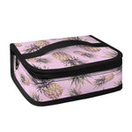 Pink Vintage Pineapple Pattern Print Small Lunch Bag
