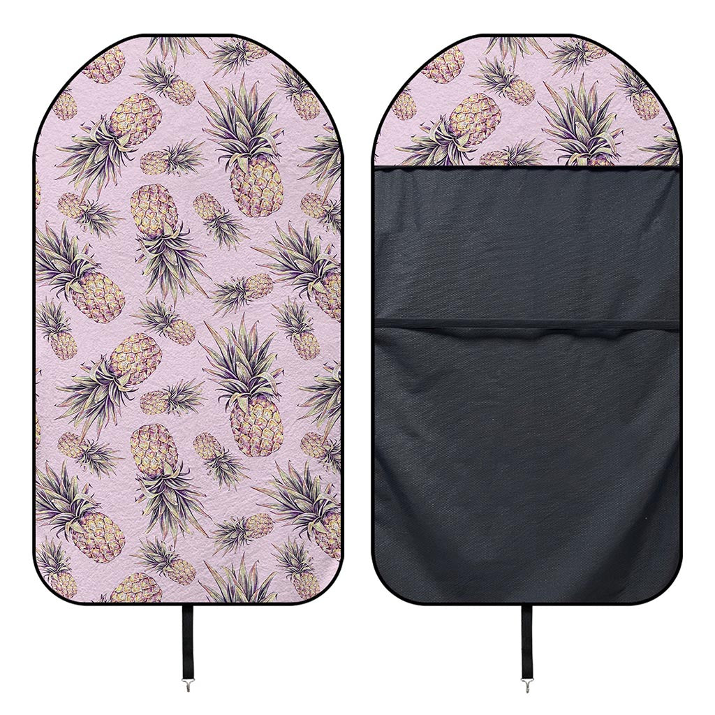 Pink Vintage Pineapple Pattern Print Waterproof Car Seat Cover