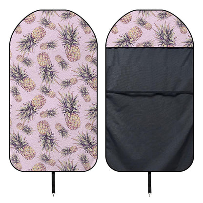 Pink Vintage Pineapple Pattern Print Waterproof Car Seat Cover