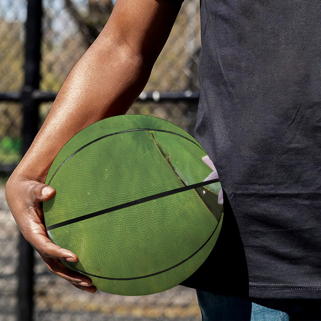 Pink Water Lilies Print Basketball