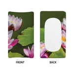 Pink Water Lilies Print Changing Pad Cover
